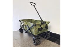 China Wide Wheels Collapsible Beach Cart Multipurpose Camping Cart Folding Stroller Wagon supplier