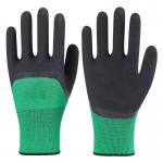 Nitrile Coated Nylon / Polyester Safety Gloves En388 4131 Standard Safety Hand Work Gloves for sale