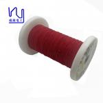 Single Wire Copper Litz Wire Silver Conductor 0.071mm Red Strands for sale
