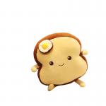 EN71 Polypropylene Cotton Filled Simulation Toast Plush Toy for sale