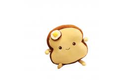 China EN71 Polypropylene Cotton Filled Simulation Toast Plush Toy supplier