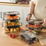 Airtight Plastic Leak Proof Lunch Containers Stackable Sustainable for sale