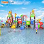 Plastic Water Slides for Amusement Park Combination Water Play Equipment Children Outdoor Playground for Kids &Adults for sale