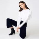 New Fashionable Women Formal White Frill Blouse Women for sale