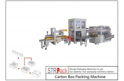China Automatic Industrial Carton Box Packing Machine Large Capacity For Bottle / Can supplier