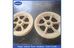 China 508x100mm MC Nylon Pulley Wheels Conductor Stringing Block With Bearings supplier