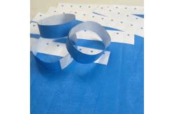 China Bar Coding Dupont Tyvek Paper Wristbands for Swimming Pool Activities supplier