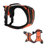 XXS-L Orange Tactical Dog Harness / Personalized No Pull Dog Harness Front Clip for sale