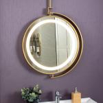 Rust Resistant Metal Frame Hotel Vanity Smart Bath Wall Mirror with Heating and Anti-Fog LED for sale