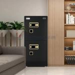 H1200mm Dual Alarm Double Door House Safe Box Biometric Safe Box Black
