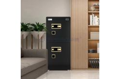 China H1200mm Dual Alarm Double Door House Safe Box Biometric Safe Box Black supplier