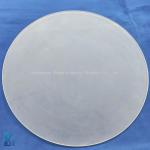 Customized Corrosion Resistant Circular Frosted Quartz Plate Large Quartz Sheet for sale