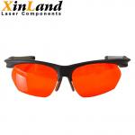 China High Density OD 4+ 5mm Purple Green Laser Protective Glasses for sale