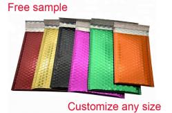 China Moisture Resistant Metallic Bubble Mailers Envelopes Gloss With 2 - Sealing Sides supplier