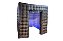 China 2 Doors White Inflatable Photo Booth With Led supplier