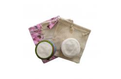 China Comfortable Reusable Bamboo Makeup Pads / Gentle Eco Friendly Makeup Pads supplier