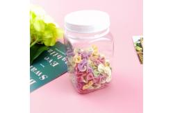 China 320ml White Screw Cap Square Plastic Juice Bottles Shrink Wrapped supplier