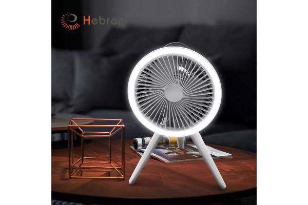 USB Rechargeable Tripod Oscillating Fan 7800mAh Battery Tripod Portable Fan