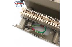 China 10 Pairs Metal Distribution Box With Earthing System with LSA Profile Module supplier