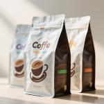 ​Premium Coffee Packaging Mylar Bag Aroma Lock Valve & 99% UV Light Blocking for sale