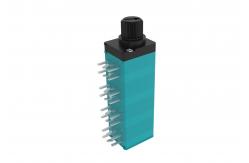 China 9mm 8 Gang Rotary Mono Potentiometer With Customized Plastic Shaft For Audio supplier