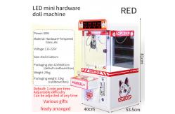 China Red Coin-Operated LED Desktop Hardware Claw Arcade Machine supplier