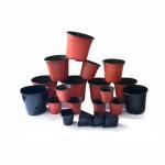 3% UV Resistant 120mm Top Dia 1L Plastic Plant Pots Thick Enough for sale