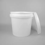 White Empty 2 Gallon Food Storage Buckets With Lids And Covers for sale