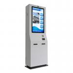 Queue Ticketing Receipt Printer Self Payment Kiosk Card Dispenser Machine 32 Inch Touch Screen for sale