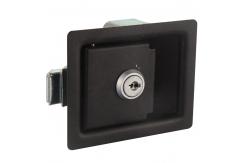 China Cylinder Panel Board Tool Truck Box Lock Paddle Latch Black supplier