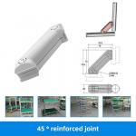 DYJ28-A09D 45° Reinforced Joint Aluminum Alloy Lean Tube Fittings