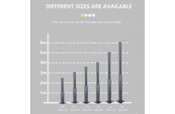China Custom Ip65 Galvanized Solar Street Light 8 - 12M Single Arm Road Pole Parts supplier
