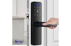 China Bluetooth Intelligent Door Lock Black Tuya Wifi Smart Lock Advanced Unlocking supplier