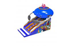 China Children Fun Park Inflatable Spaceship Slide For Rentals supplier