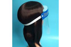 China PET Plastic Transparent Face Shield With Thick Sponge Comfortable To Wear supplier