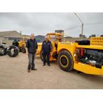 Hydrostatic Pump 1CBM Load Haul Dump Machine 1m3 Volume Capacity Yellow Color for sale