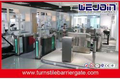 China Half Height Safety Access Control Turnstile Gate Flap Barrier Gate supplier