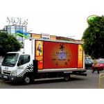Exterior High Brightness full color  P10mm Truck Mobile LED Display with iron cabinet for sale