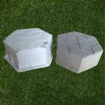 X Shape Rock Interlocking Plastic Paving Brick Moulds For Pavement