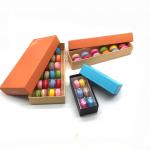 customized macaron package paper card box/plastic tray/fold paper box for sale