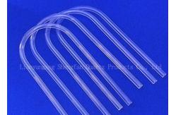 China Transparent U Bent Silica Quartz Glass Tube For Steel Water Temperature Test supplier