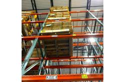 China Electrostatic Spray US Boltless Teardrop Pallet Rack Warehouse Teardrop Metal Shelving supplier