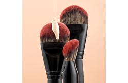 China Jessup 1pc Black Smoothie Angled Foundation Brush MUL02 supplier