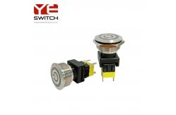 China 16A High Current Metal Push Switch Medical Push Button Self Locking supplier