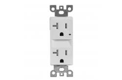 China Wall Mounted Electrical Socket With Night Light 20A 125V supplier
