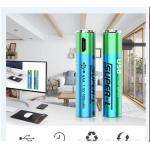 AAA Rechargeable Lithium Batteries 1.5V 400mAh Capacity Cylinder Shape Durable for sale