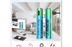 China AAA Rechargeable Lithium Batteries 1.5V 400mAh Capacity Cylinder Shape Durable supplier