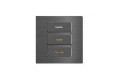 China 12 Volt Wall Switch RS485 , Aluminum Smart Push Button Light Switches supplier