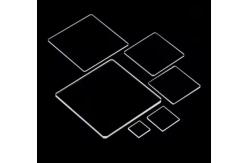 China Square High Uv Transmission Clear Fused Quartz Plate Customize Polishing Transparent Quartz Substrate supplier