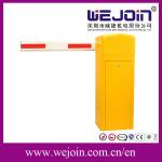 Security Straight Barrier Gate With Yellow Cabinet and Steel-casting Design